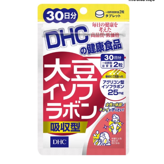 Viên Uống Mầm Đậu Nành DHC Soy Isoflavone Absorption cải thiện sinh lý phụ nữ loại 30 Ngày Nhật Bản