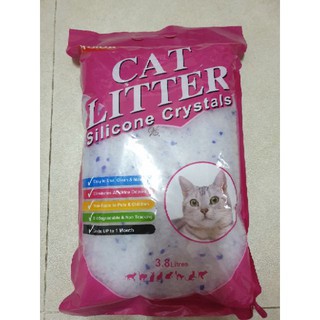 Cat Litter Silicone Crystal - Cát Thủy Tinh Vệ Sinh Cho Chó Mèo 3.8L