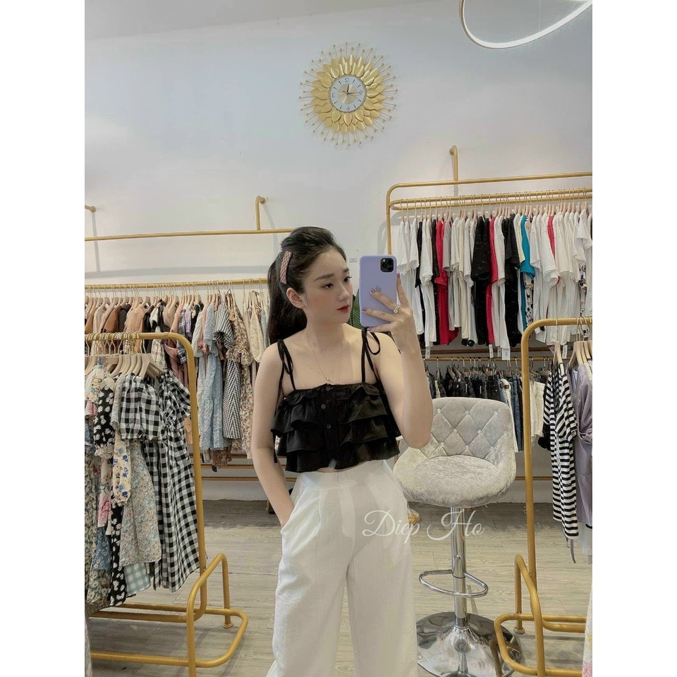 ÁO HAI DÂY XẾP LI BÈO TẦNG SMIDE CLOTHING