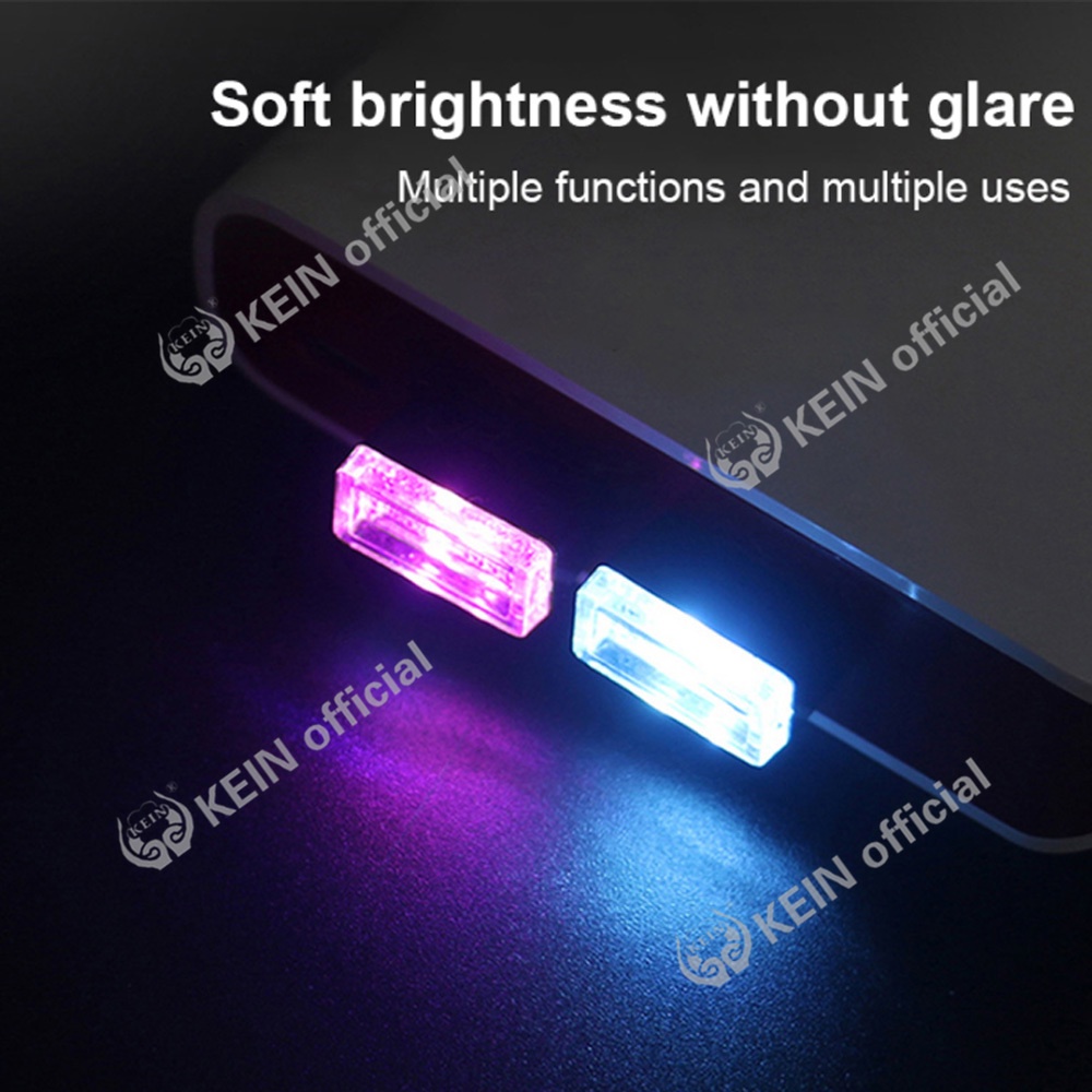 KEIN 2020 Xe Mới Nội Thất Đèn Usb Đèn Khí Quyển Nhỏ USB Bộ Phận Ô Tô Trang Trí Khẩn Cấp Đèn LED Ban Đêm Đèn trang trí động cơ xe điện thoại di động Đèn ngủ khẩn cấp