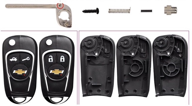 Vỏ chìa khoá độ lên chìa khoá bấm Chevrolet Aveo