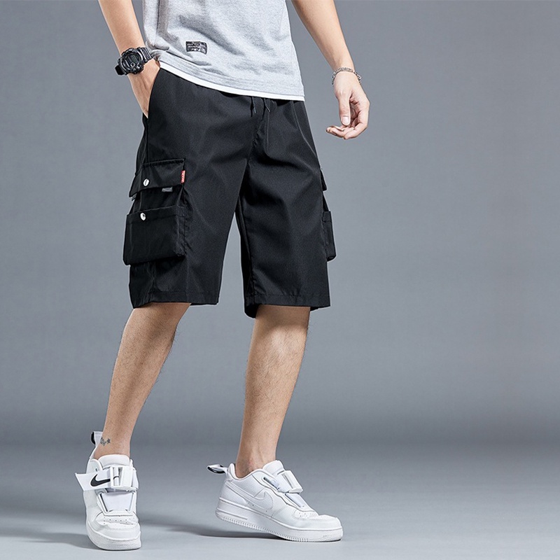 Quần short nam kaki KO&DO mã KC-W Quần thể thao tập gym dáng lửng mùa hè cạp chun túi hộp phong cách