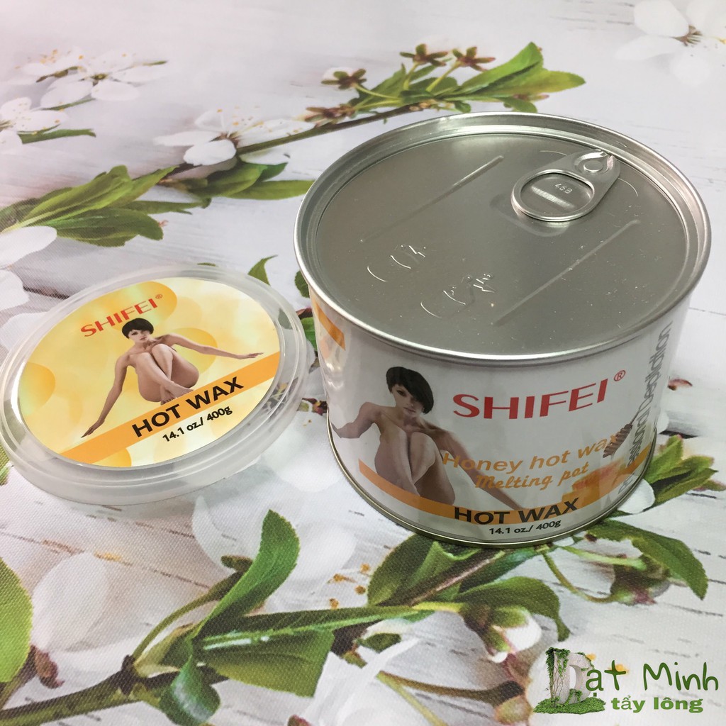 Sáp wax lông nóng lỏng Shifei honey hot wax, tẩy lông tận gốc, an toàn cho da.