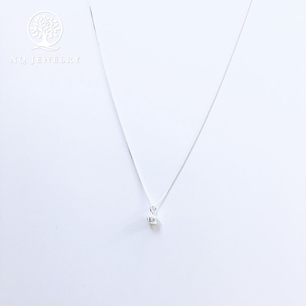 Dây chuyền bạc mặt vương miệng - NQ Jewelry