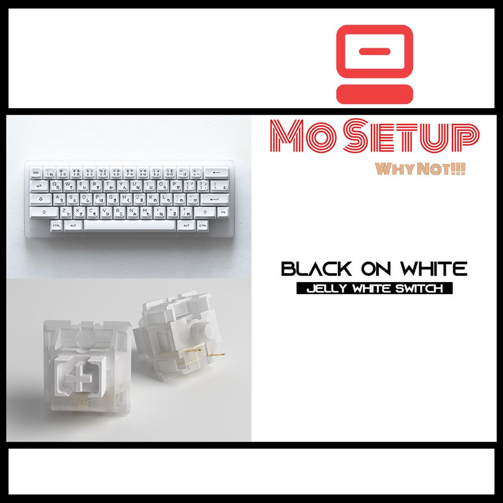 AKKO_ACR59_Kit bàn phím cơ Custom đẩy đủ switch và keycap- mạch Hotswap 3-5PIN