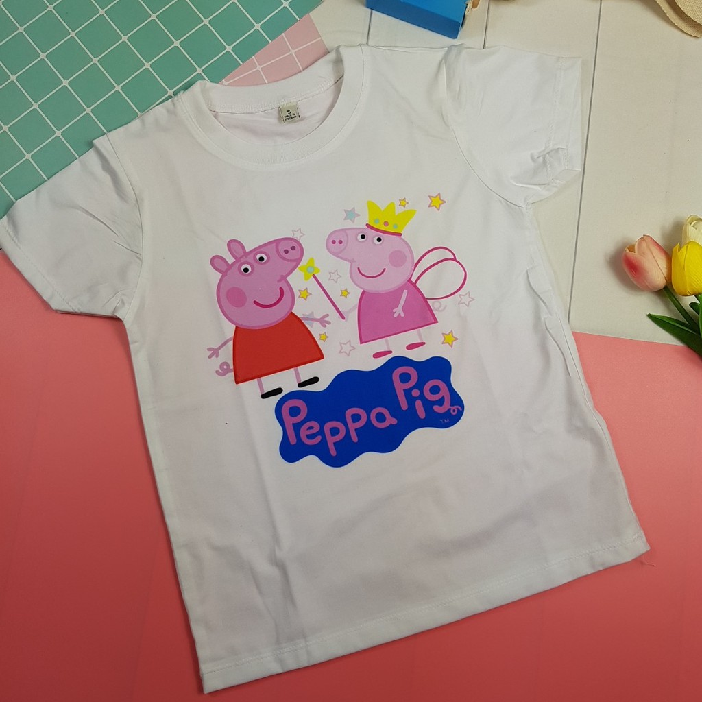 Áo thun bé gái hình Heo Peppa