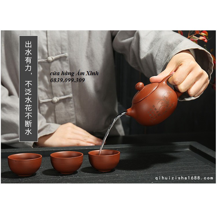 Bộ ấm chén tử sa Nghi Hưng (kèm hộp quà)
