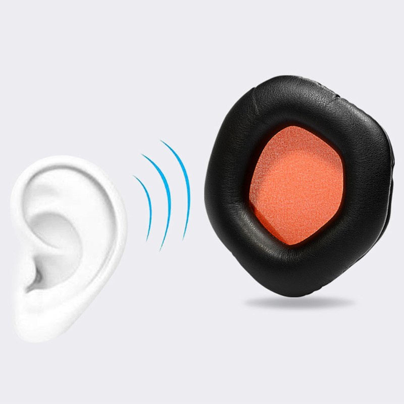 QJ  Earphone Earpads Sponge Foam Cushion for -ASUS STRIX 7.1/2.0/PRO/DSP Headset