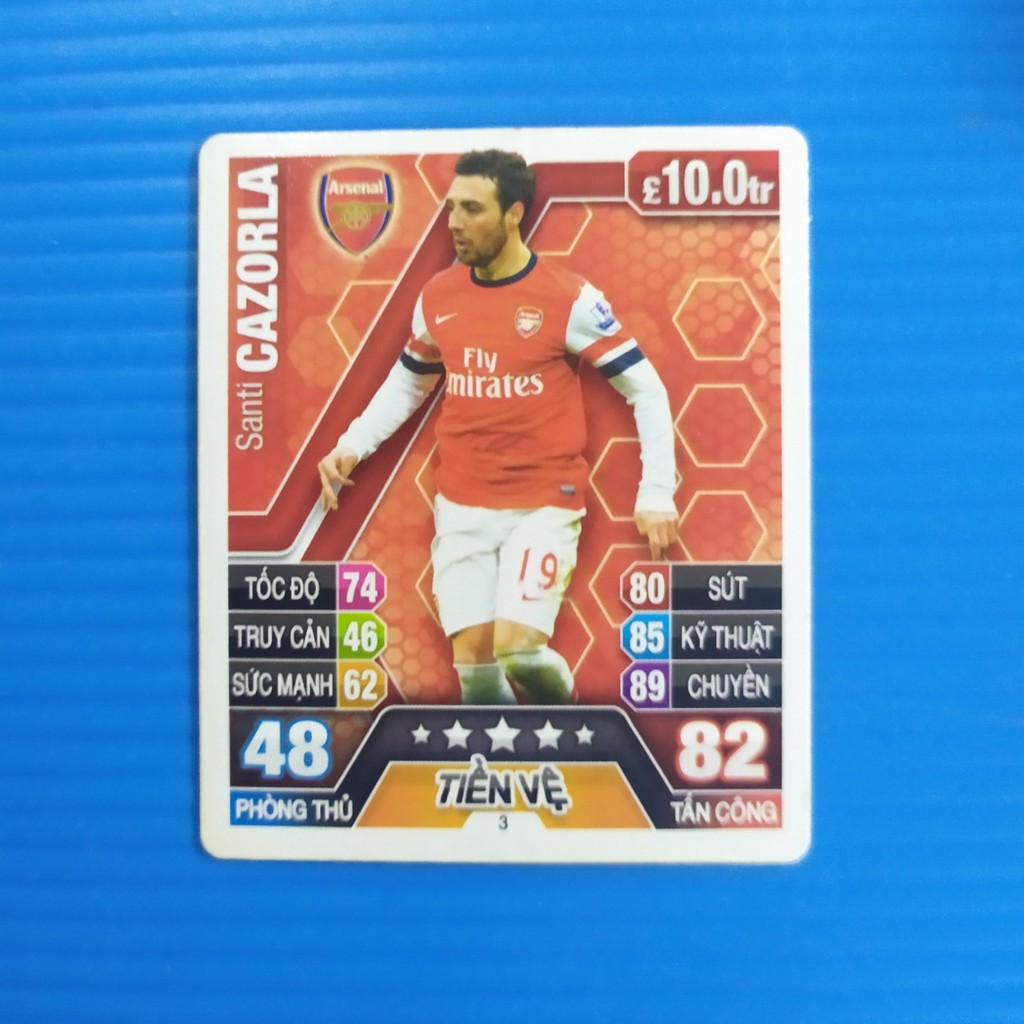 [Một thẻ] Thẻ cầu thủ bóng đá Poca Match Attax 13-14 mùa 2013-2014 thẻ 2nd cũ ít tổng hợp 2