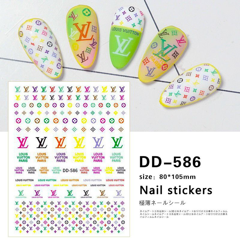 sticker dán trang trí móng nail các mẫu