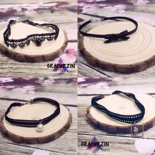 Vòng cổ choker sợi bảng lớn