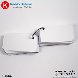 Flashcard Trắng 4.2x8 - Giấy ghi chú