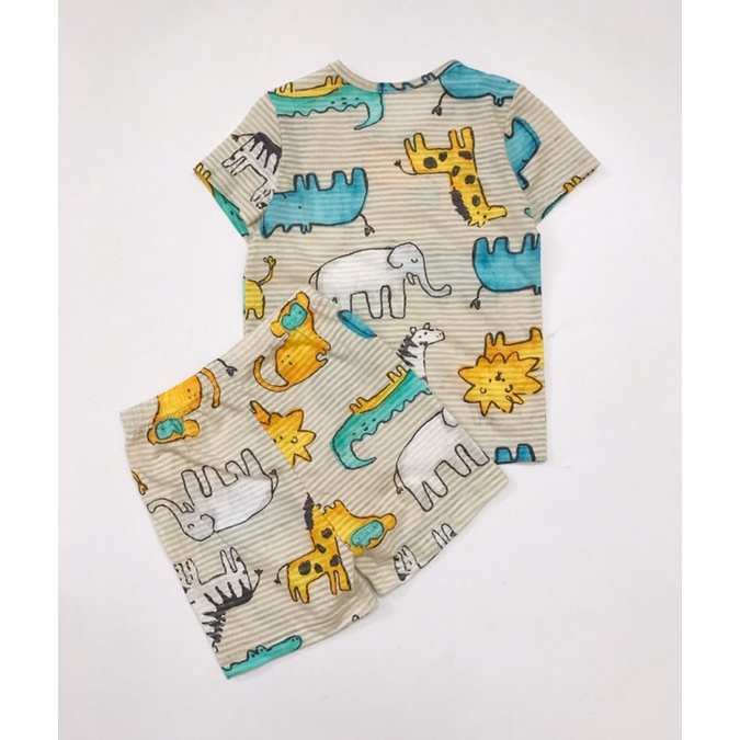 Bộ cotton giấy UniFriend xuất dư cho bé trai