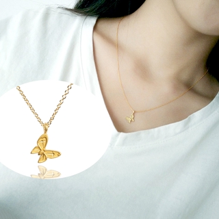Dây chuyền mặt hình bướm thời trang cho nữ màu vàng / bạc