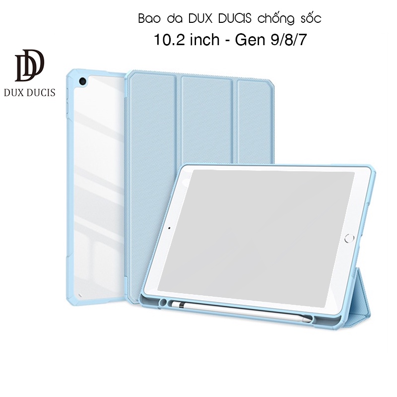 Bao da DUX DUCIS iPad 10.2 inch   - Mặt lưng trong, Có Khay Đựng Bút