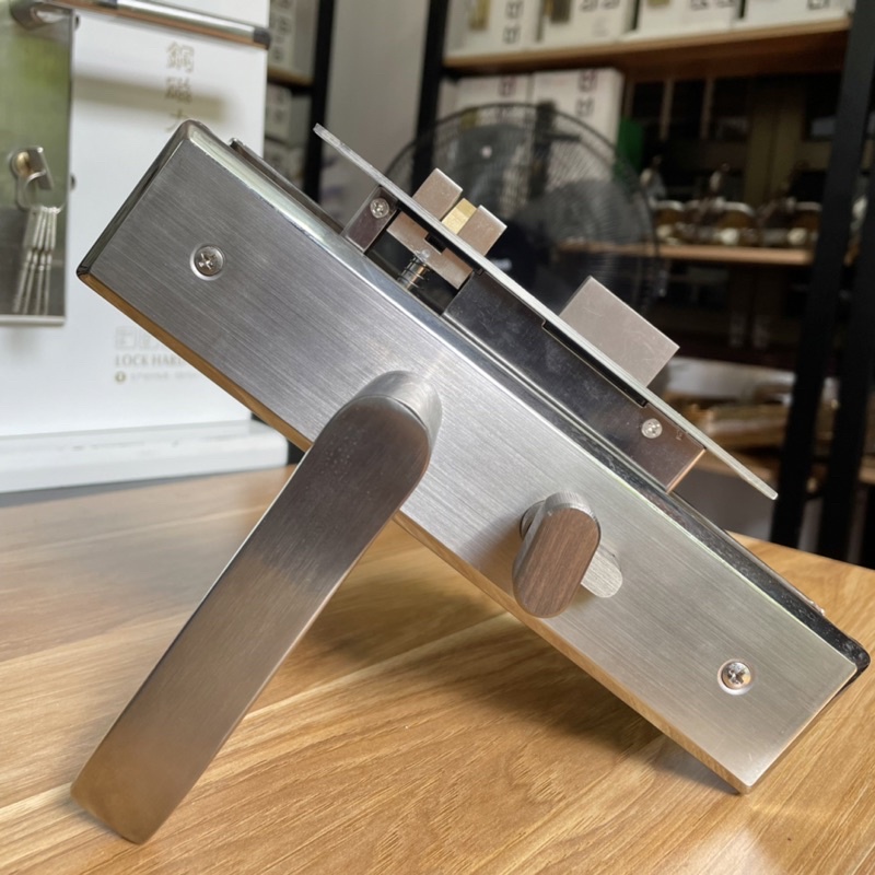 Ổ khoá tay gạt inox Khoá cửa gỗ dài 20cm - dày 1.5mm