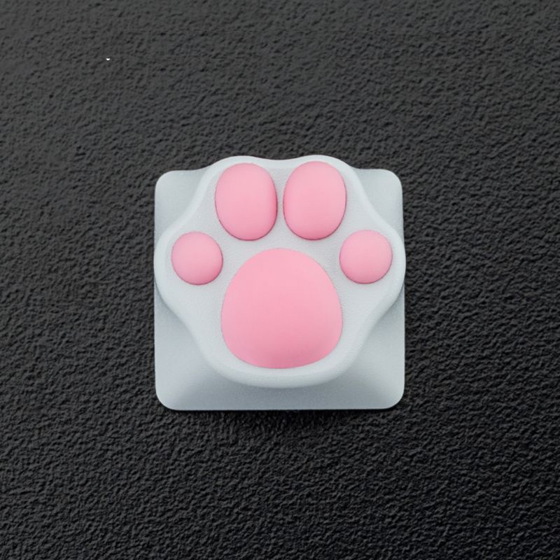 LIDU1  Personality Customized ABS Silicone Kitty Paw Artisan Cat Paws Pad Keyboard keyCaps for Cherry MX Switches