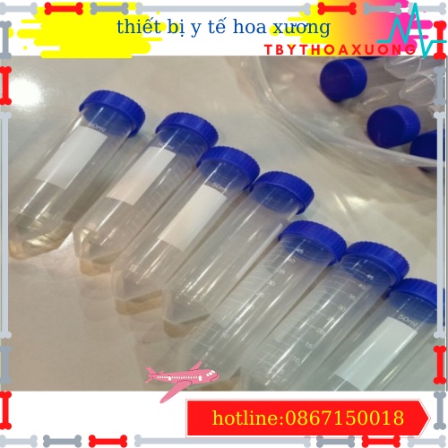 COM BO 10 ỐNG FALCON 50ML-ỐNG MÁY LY TÂM 50 ML NẮP CAM