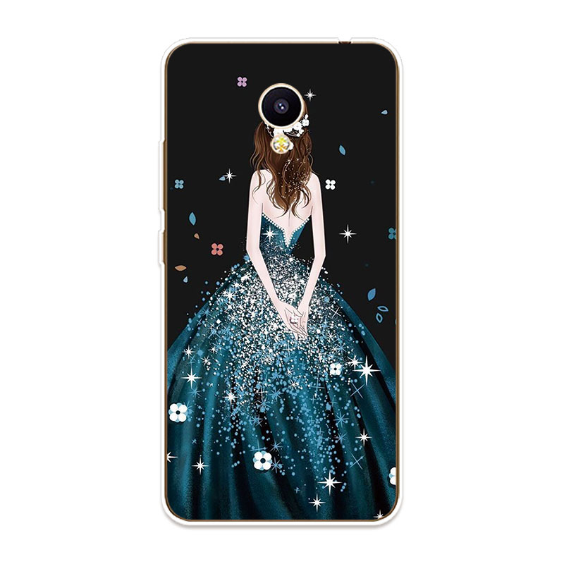 Meizu M5C M5S M6S M6T U10 U20 Soft TPU Silicone Phone Case Cover Girl Back View