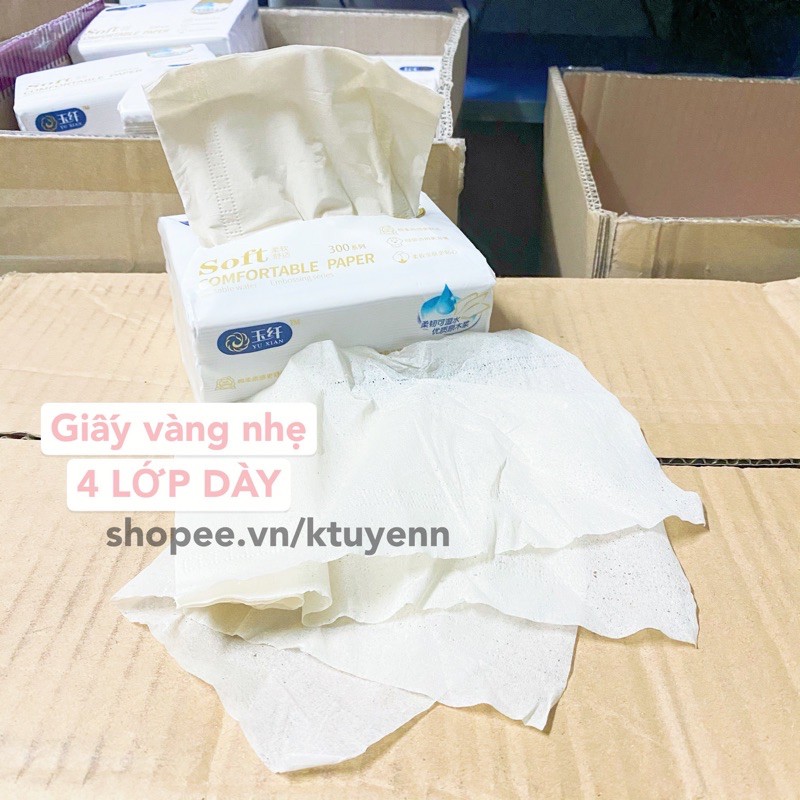 [Mã 267FMCGSALE giảm 8% đơn 500K] Khăn giấy YU XIAN 4 LỚP siêu dày (hơn cả gấu trúc)