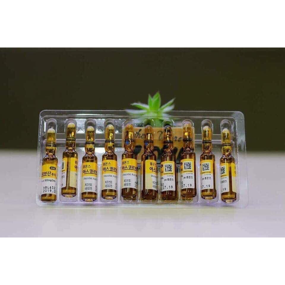 Vỉ 10 ống Vitamin C Hàn cho spa