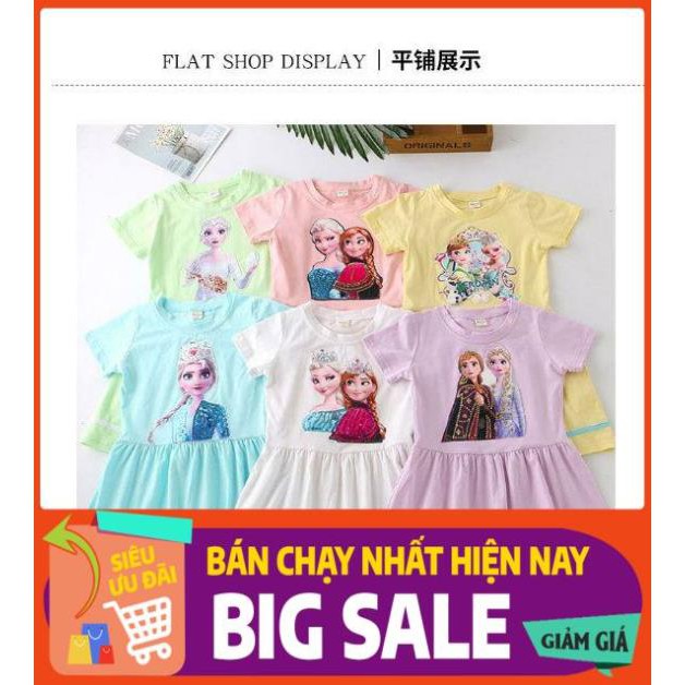 Váy Elsa Cotton Quảng Châu Mùa Hè 2020 (13-35kg)