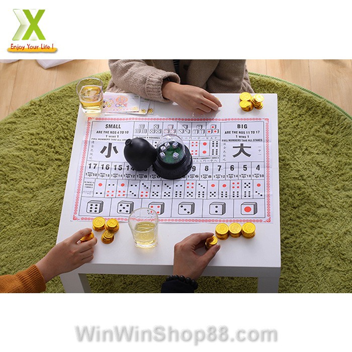 Bộ Máy lắc xí ngầu Beer Club & Xí ngầu uống bia tiếng Việt - Winz.vn