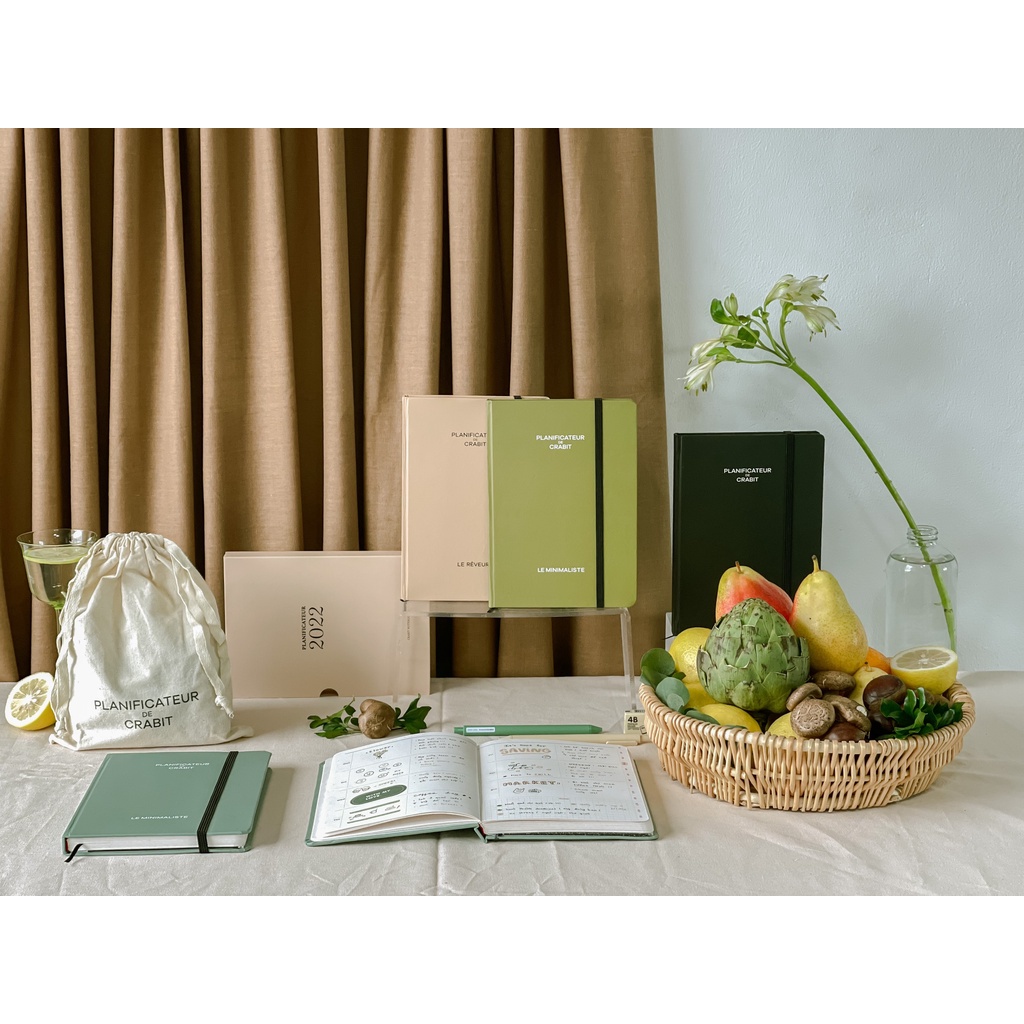 Sổ lịch Crabit Planner 2022 - Xanh đậm Essex Green planner