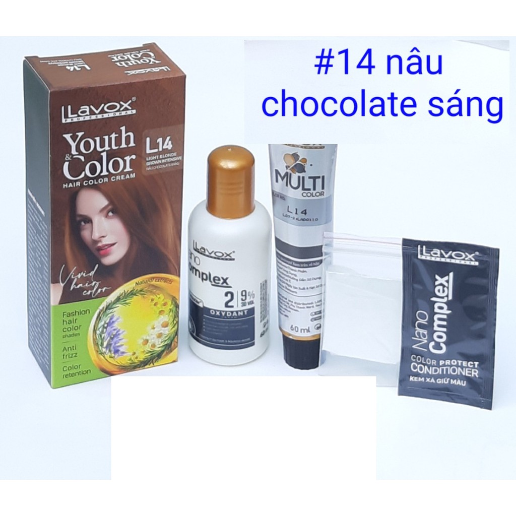 [nhiều màu] Kem nhuộm màu thảo dược Lavox  Youth color hair cream Natural Herbs | BigBuy360 - bigbuy360.vn