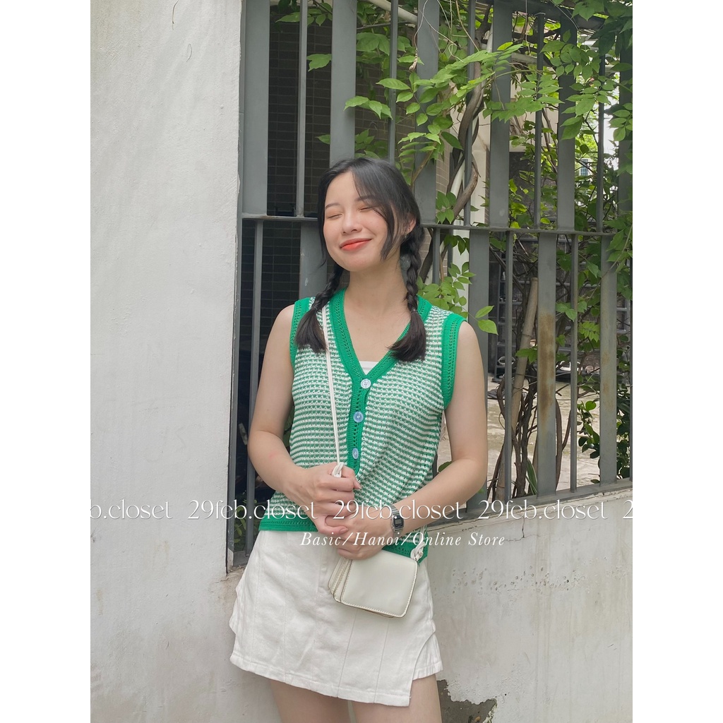 [Ảnh thật/Video] Quần short kaki giả váy cut out 2 bên - 29feb.closet - Q26