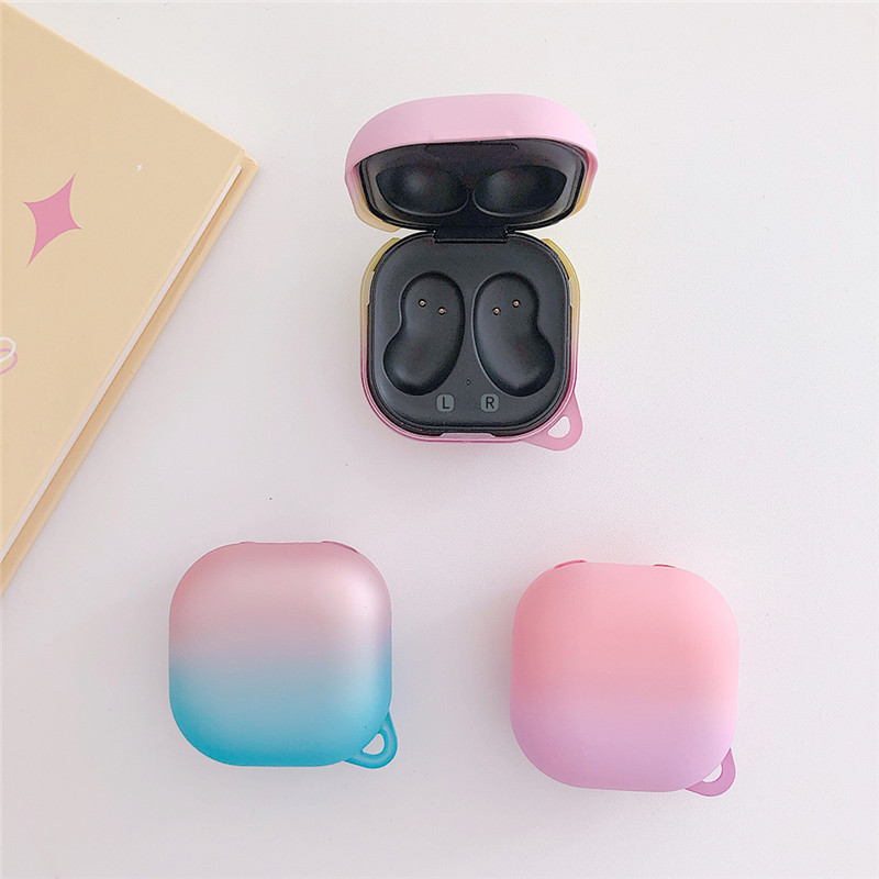 Vỏ bảo vệ hộp tai nghe bằng Pc chống sốc màu gradient cho Samsung Galaxy Buds/ Buds+/Buds plus