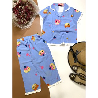 Bộ lững pijama lững vải lụa mặc nhà mịn mát