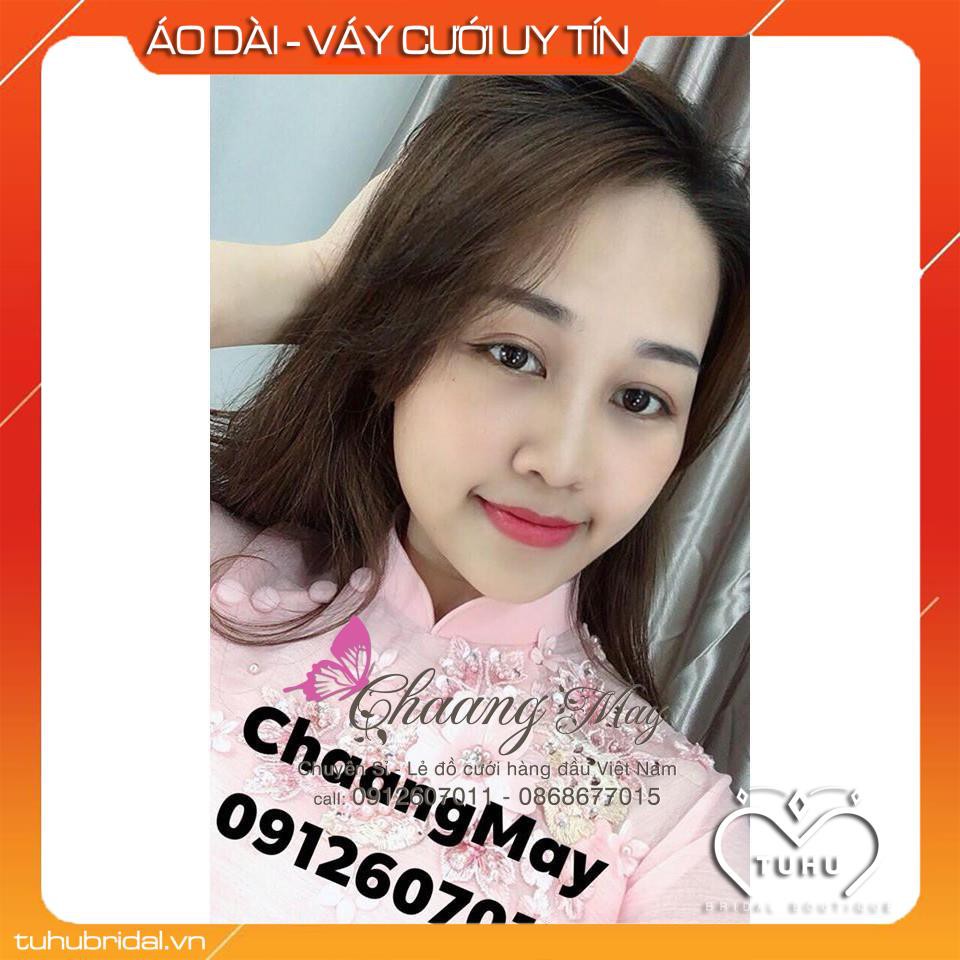 Áo dài lửng mềm mịn rủ không nhăn vải lụa xước cao cấp đẹp xuất sắc | BigBuy360 - bigbuy360.vn