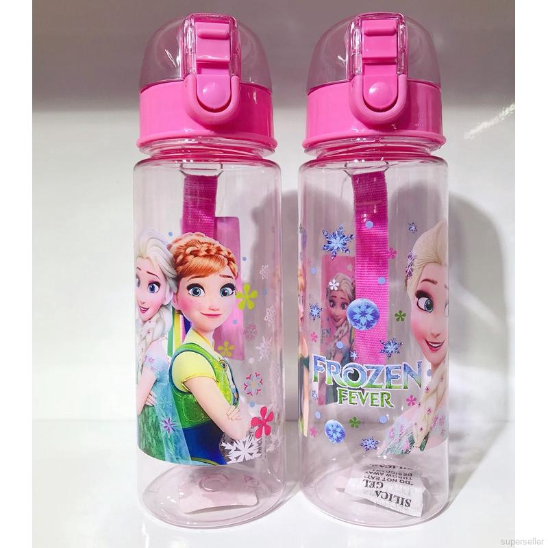 Bình nước họa tiết hoạt hình dung tích 550ml xinh xắn cho bé