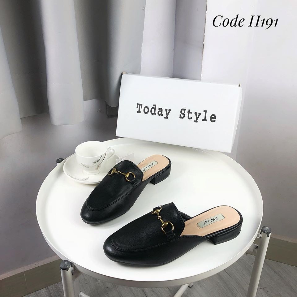 Dép cao gót 2p bít mũi Today Style sang chảnh da mềm H191