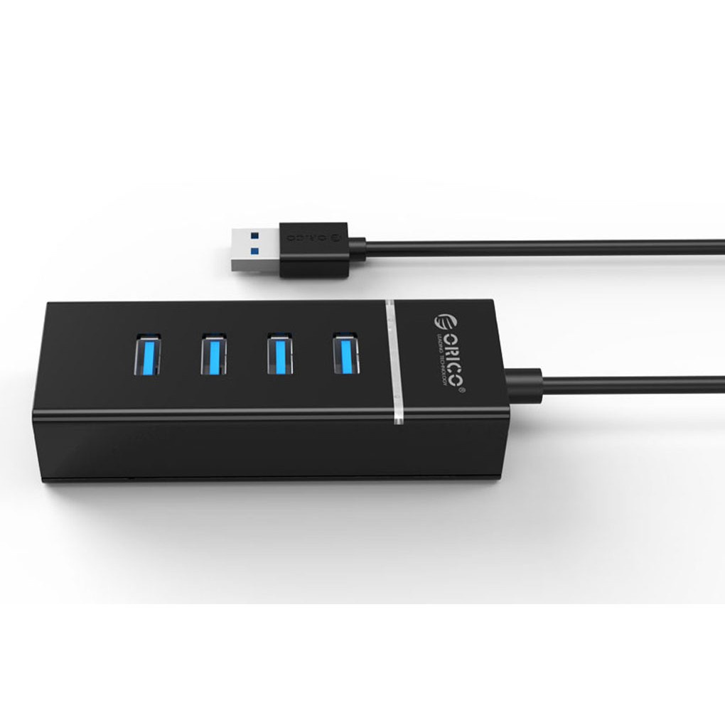 HOT HOT Bộ chia USB HUB 4 cổng USB 3.0 ORICO W6PH4-U3-BK- Hàng Chính Hãng