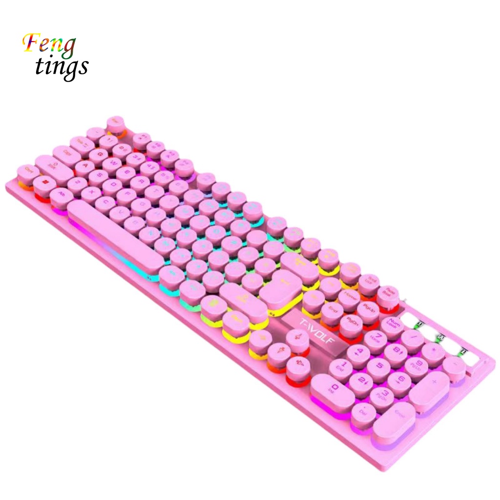 Bàn Phím Cơ 104 Phím T80 Có Dây USB Chất Lượng Cao