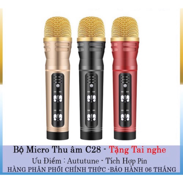 MICRO C28 BLUETOOTH CÓ CHẾ ĐỘ AUTOTUNE THẾ HỆ MỚI 2021