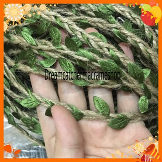 Dây thừng đan lá trang trí
