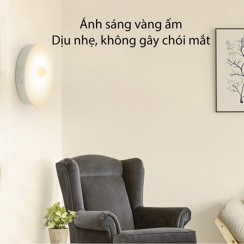 Đèn cảm biến thông minh sạc cho phòng ngủ, cầu thang, tủ quần áo,...