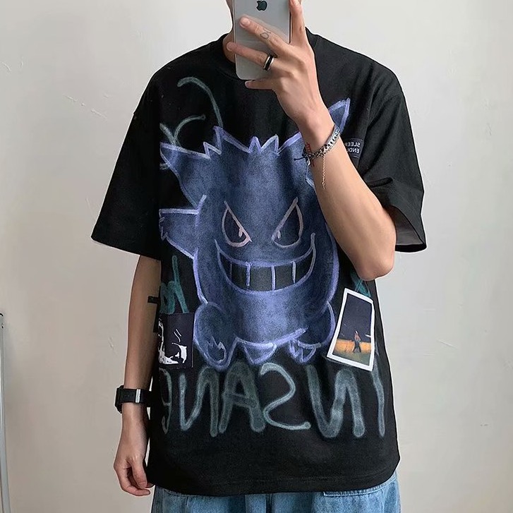 Áo thun tay ngắn in hình hoạt hình thời trang cá tính