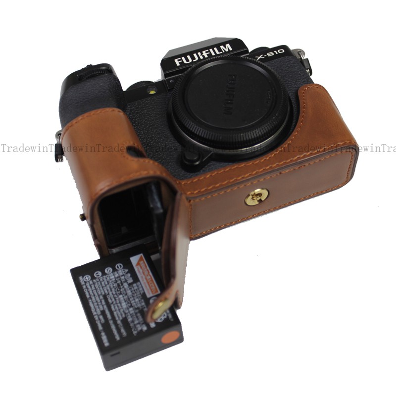 Bao Da PU Cho Máy Ảnh Fujifilm Xs10 X-S10 Có Dây Đeo