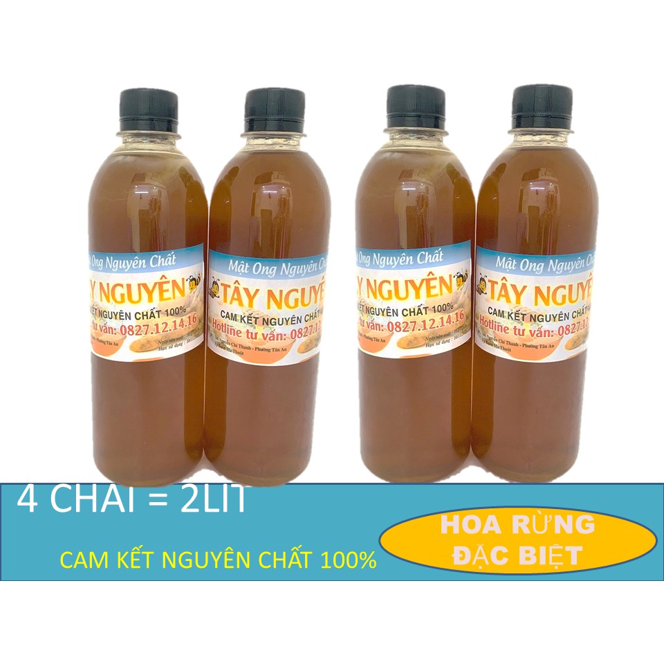 2 lít mật ong nguyên chất - loại đặc biệt rừng tây nguyên - ảnh sản phẩm 1