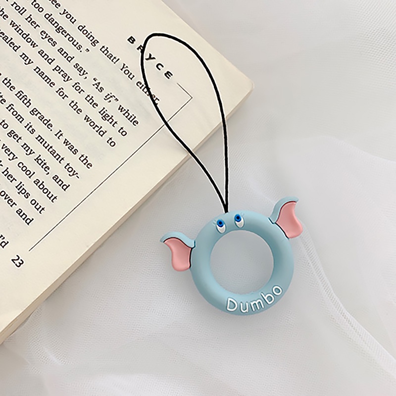 Phim hoạt hình dễ thương Điện thoại silicone mềm Dây buộc vòng ngắn có thể được sử dụng cho USB, vỏ điện thoại, móc khóa, v.v.