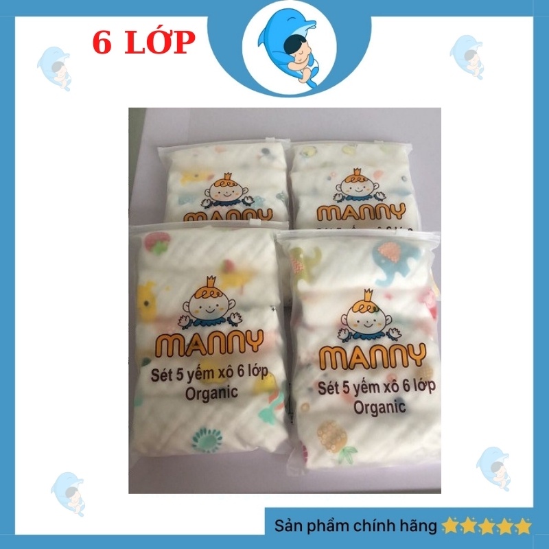 Khăn Xô Sữa Họa Tiết 6 Lớp Mềm Mịn kích thước 25x25cm