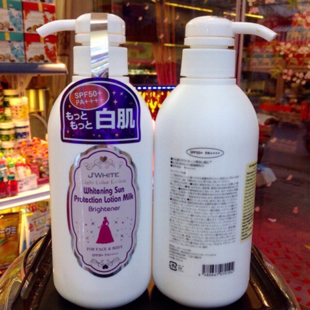Dưỡng Thể Trắng Da Toàn Thân Nâng Tone chống nắng body Jwhite 450ml hàng chính hãng