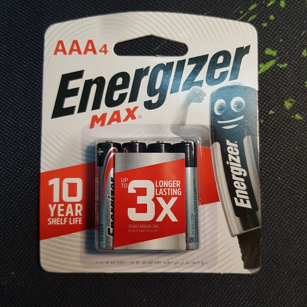 [VỈ 4 VIÊN] Pin Energizer  AAA/ AA (2A và 3A)( pin tiểu, pin đũa) siêu bền, made in Singapore