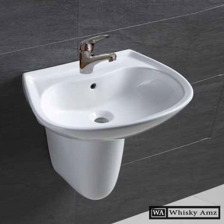 Chậu rửa lavabo chân lửng  C05 hàng chính hãng bảo hành lên đến 5 năm .