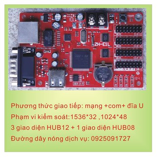 Mạch ZH E1L Điều Khiển LED Ma Trận Module P10