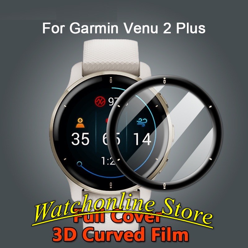 Miếng Dán Bảo Vệ Màn Hình Cong 3D Cho Garmin Venu 2 Plus , Garmin Venu 2